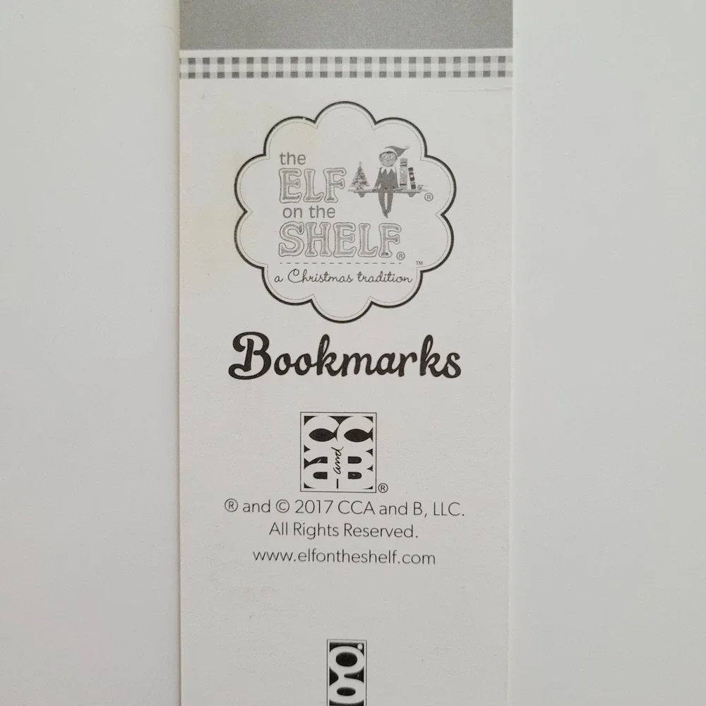 Elf on Shelf 2017 Bookmark, Be Jolly Christmas Tradition, Raymond Geddes # 20369